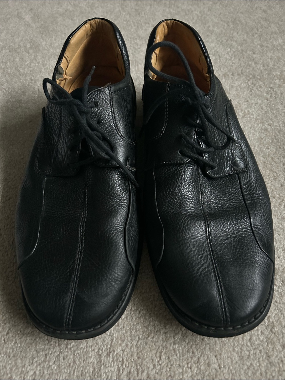 Jos. A Banks Men's Black Leather Lace-Up Dress Shoes. Size 11.5
